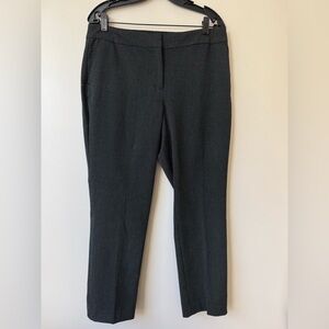 Ann Taylor Black and White Dotted Straight Leg Pants